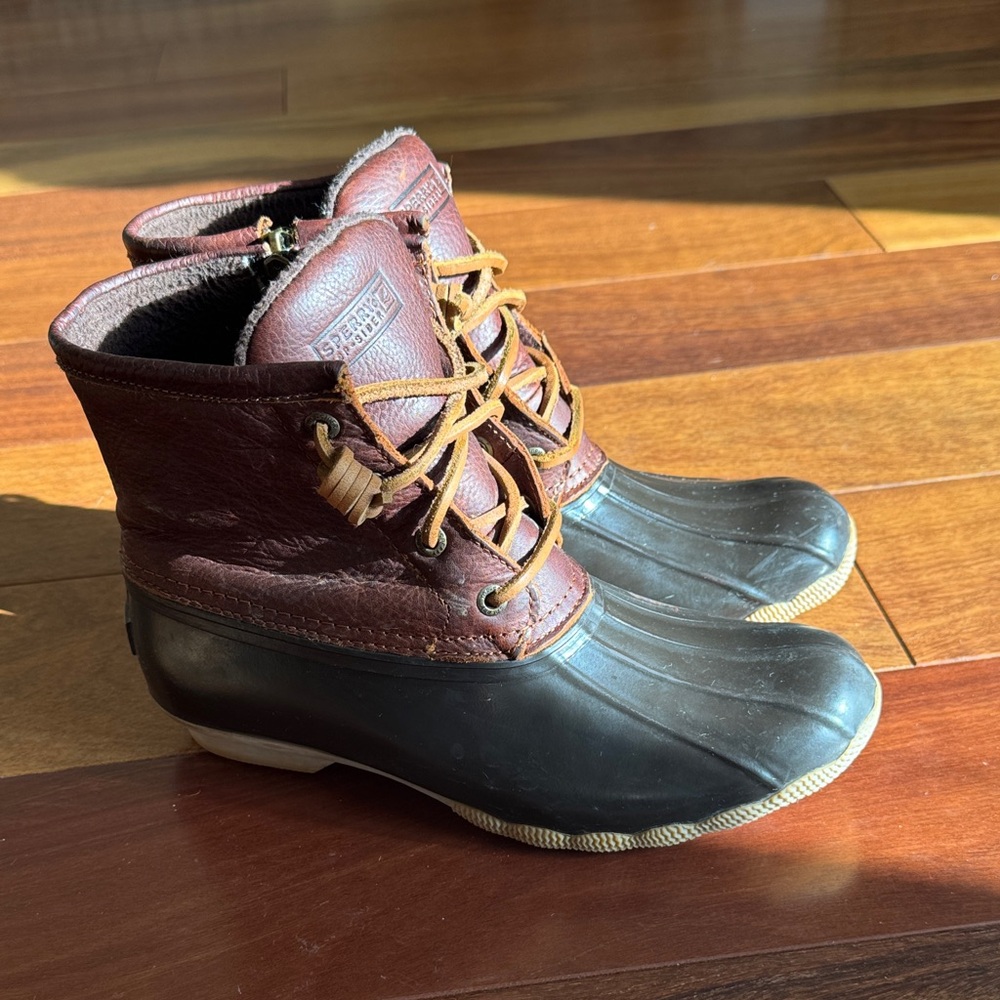 Sperry Dark Brown Leather Boots